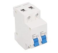 Ausla Disyuntor de PVC 2P Disyuntor de CC 400 V Montaje en Riel Protección contra Fugas Enclavamiento Disparo Rápido por Cortocircuito para Sistemas de CC de Barcos Híbridos de Viento Solar (16A)