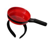 Ausla Divertido Pan Diadema, 21,5 Cm Diadema De Moda De Plástico Lindo En Forma Alta Simulación Mujeres Headwear para Lavado Cara Maquillaje (rojo)