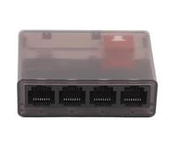 Ausla Divisor de Cable de Red Gigabit 1 en 4 Salidas, Divisor Ethernet ABS, Adaptador LAN RJ45 de 1000 Mbps con Alimentación Tipo C de 5 V, Plug and Play para Enrutador de Oficina en Casa,