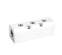 Ausla Divisor de Colector de Compresor de Aire de 3 Vías con Estructura de Aleación de Aluminio, Desviador de 5 Puertos para Conexiones de Rama de Ingeniería