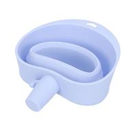 Ausla Embudo de Silicona para Mezclador de Harina, Embudo Plegable con Soporte para Mezclador con Diseño Antiobstrucción de Gran Diámetro, a Prueba de Altas Temperaturas para Máquinas de Pan y (BLUE)