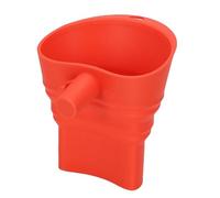 Ausla Embudo de Silicona para Mezclador de Harina, Embudo Plegable con Soporte para Mezclador con Diseño Antiobstrucción de Gran Diámetro, a Prueba de Altas Temperaturas para Máquinas de Pan y (rojo)