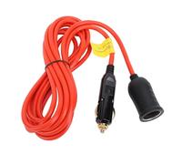 Ausla Encendedor de Cigarrillos con Cable de Extensión, 12V 24V 18AWG 120W 15A Enchufe Macho a Tomacorriente Hembra para Nevera Bomba de Neumáticos Compresor de Aire Aspiradora 11.81FT