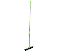 Ausla Escoba de Goma para Suelo Telescópica con Ajustable y Escobilla de Goma Integrada para Depilación de Mascotas, Herramienta de Limpieza de 48 Pulgadas (GREEN)