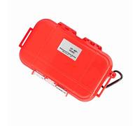 Ausla Estuche de Almacenamiento a Prueba de Choque Caja a Prueba de Agua ABS Ingeniería de Plástico con Almohadilla de Goma Desmontable para Herramientas Cayos de Teléfono (Rojo)