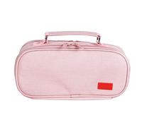 Ausla Estuche de Lápices, Material de Lona, Alta Capacidad Doble, Organizador Multi-Compartimentos para Estudiantes y Artistas 9.45x4.72x2.95in (Pink)