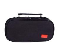 Ausla Estuche de Lápices, Material de Lona, Alta Capacidad Doble, Organizador Multi-Compartimentos para Estudiantes y Artistas 9.45x4.72x2.95in (Black)