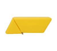 Ausla Estuche de Silicona para Bolígrafo, Organizador de Escritorio Rombo con Cremallera para Mujer, Bolsa de Maquillaje, Organizador de Escritorio Minimalista (Yellow)