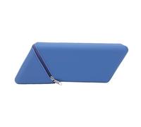 Ausla Estuche de Silicona para Bolígrafo, Organizador de Escritorio Rombo con Cremallera para Mujer, Bolsa de Maquillaje, Organizador de Escritorio Minimalista (Blue)