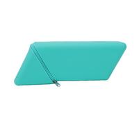 Ausla Estuche de Silicona para Bolígrafo, Organizador de Escritorio Rombo con Cremallera para Mujer, Bolsa de Maquillaje, Organizador de Escritorio Minimalista (Green)