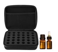 Ausla Estuche de Transporte para Aceites Esenciales, Bolsa de Almacenamiento Rígida de EVA para 30 Botellas con Inserto de Espuma, Viajar y Organizar Aceites Esenciales (Black)