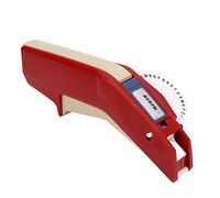 Ausla Fabricante de Etiquetas en Relieve Manual de Mano con Material ABS Impresión Cóncava Transparente Uso con una Mano Portátil para Organización de Oficina en Casa (BLACK)