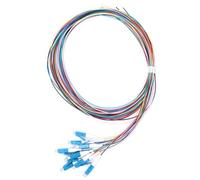 Ausla Fibra óptica Pigtail Baja Inserción Conectividad Confiable, Férula Cerámica, Estable y Confiable de 12 Hilos para Transmisión de Datos de Alta Velocidad, Amplia Gama de Aplicaciones, Enchufe y