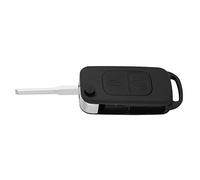Ausla Flip Key Fob Case de Llave Remota Capilla Fob 2 Botones Cubierta de Llave Reemplazo de la Clase SLK E113 Aces W168 W202 W203 con Instalación Fácil de Ajuste sin Costuras