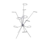 Ausla Frutero Explotado Soporte de Exhibición Flotante de 360 grados Soporte de Fruta Moderno de Aleación de Aluminio con Resistente Al óxido Fácil de Limpiar para Cocina Mesa de (SILVER)