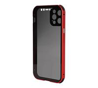 Ausla Funda Magnética Antimiradas para 12 Pro, Roja | Vidrio Templado Frontal Trasero, Marco de Metal, Pantalla de Privacidad de 45°, Estructura Push-Pull, Compatible
