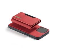 Ausla Funda Magnética Desmontable para Teléfono con Billetera, Porta | Diseño de soporte plegable, almacenamiento para tarjetas, fotos en efectivo, protección de cámara elevada, conexión