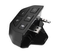 Ausla Gamepad Sound Enhancer Adaptador de Auriculares Estéreo ABS con 4 Modos de Plug and Play EQ Mute Botones LED para Usuarios de One Gamepad con Conector para Auriculares de 3,5 Mm