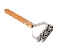 Ausla Herramienta de Preparación para Perros de Acero Inoxidable para Percheros de Acero Inoxidable para Cepillo de Doble Cara para Desapego (L)