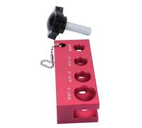 Ausla Herramienta para Separar Bujías, Espaciador Ajustable de Aluminio para Bujías de 10 Mm, 12 Mm, 14 y 16, Ideal para Reparaciones Automotrices (Rojo)