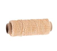 Ausla Hilo de Cuero Encerado Cordón de Coser Plano 0,5 Mm Hilo de Coser Encerado Negro 50 M para Cuero a Mano Pulsera Trenzado Fabricación de Joyas Reparación de Calzado Usuarios Artesanales (Color