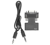 Ausla Interfaz Multimedia HD a Adaptador VGA, Convertidor Digital a Analógico con Cable de de 3,5 Mm, para Portátiles, PC, Monitores, Proyectores y HDTV.