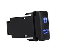 Ausla Interruptor Basculante de Coche LED Azul de 12 V, Material ABS, Instalación Duradera y Fácil, Compatible con y Landcruiser (LUCES DE MARCHA ATRÁS)