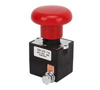 Ausla Interruptor de Paro de Emergencia, 48V 125A Aleación Metálica ED125 16 Botón Pulsador con Caja a Prueba de Intemperie, para la Mayoría de las Carretillas elevadoras.