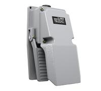 Ausla Interruptor de Pedal para Máquina Herramienta, Interruptor de Pedal de Aleación de Aluminio Fundido, 1NC, 1NO, Reinicio Automático de Contacto Plateado con Cubierta Protectora para Talleres de