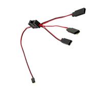 Ausla Interruptor Remoto de Control de 3 Vías para Luz LED de Encendido/Apagado, Cable SCX10 1/10 Coche de Control Remoto.