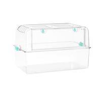 Ausla Jaula Acrílica para Hámster, Recinto Transparente de Fácil Limpieza 50,5 X 30 X 30 Cm para Observación y Uso con Mascotas Pequeñas y Hámsters Enanos (Transparente)