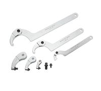 Ausla Juego de 8 Llaves de Gancho en C, Llave de Espiga Ajustable, 35-120 mm