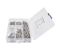Ausla Juego de Pasadores de Chaveta Kit de Sujetadores de Acero Inoxidable 175 Piezas 7 Tamaños con Caja Transparente Surtido de Metal 304 Inoxidable para Maquinaria de Automóvil Taller