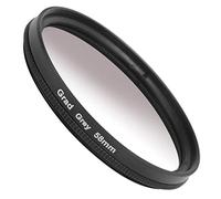 Ausla Junestar Filtro Degradado de 58 Mm, Revestimiento Multicapa, Filtro de Lente de Color Gradual Resistente Al Agua para Cámaras y (Gris Degradado)