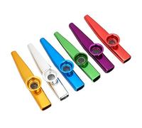 Ausla Kazoo Portátil 6 Piezas, Herramienta Musical de Zumbido de Aleación de Aluminio