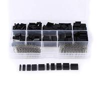 Ausla Kit de Conectores Jumper Pin 2,54 mm, 610 Piezas, Carcasa Hembra con Pines Crimp M/F