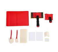 Ausla Kit de Herramientas para Bordear Pintura, Almohadilla Pintora para Esquinas de Recorte de Pared y Techo de 4 Formas con Bandeja de 7 Pulgadas y 5 Recambios para Pinturas