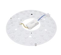 Ausla Kit de Iluminación para Ventilador de Techo, Panel LED Regulable con Aluminio, 3000K 4200K 6500K para Ventiladores de Techo, Lámparas de Araña y Apliques