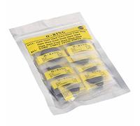 Ausla Kit de Juntas Tóricas de Goma Juego de Juntas de Reloj de Goma Negra 0,5 Mm 950 Piezas Arandelas de Sellado Estirables Resistentes Al Agua para Mantenimiento de Reparación de Reemplazo de (0,5