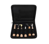 Ausla Kit de Mantenimiento de Guitarra, Juego de Herramientas de Madera de Haya, Enrollador de Cuerdas Multifuncional y Martillo para Guitarras y Violines