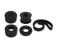 Ausla Kit de Polea de Correa Kit de Polea de Transmisión por Correa de Aleación de Aluminio Dentada de 1,5 Pulgadas de Ancho 40,5 Pulgadas de Largo Relación 1 a para 383 400 413 440 Motor Racing