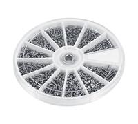 Ausla Kit de Tornillos Autorroscantes M1-M1.6, 600 Piezas, Surtido de Tornillos y Tuercas Pequeños