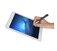 Ausla Lápiz Táctil Capacitivo Activo, Lápiz Táctil Capacitivo de Aluminio ABS con Punta Fina de 2 Mm, Micro USB Recargable, para Tomar Notas y Dibujar en iOS, Phone Tablet (Black)
