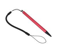 Ausla Lápiz Táctil para Pantalla, Lápiz óptico Resistivo con Cuerda de Resorte para Navegador POS PDA, Negro, 12,5 Cm de Longitud, Escribir en Pantallas Táctiles Resistivas (Rojo)