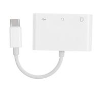 Ausla Lector de Tarjetas para Cámara, Material ABS, Transferencia Rápida de Datos, Plug and Play para Tarjetas SD y TF, Ideal para Creadores de Contenido