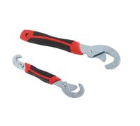 Ausla Llave Autoajustable, Metal, Juego de Llaves para Tubos Ajustables de 2 Piezas, Agarre Universal de 9-32 Mm para Trabajos Mecánicos y de Plomería