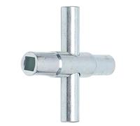 Ausla Llave de Sillcock de 4 Vías Llave de Grifo de Agua de Acero 45 de Válvula de Servicio 4 en 1 con Tamaños de 1 9 32 5 16 11 32 Pulgadas para Fontaneros Electricistas Cajas de Medidores Gabinetes