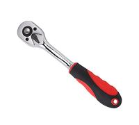 Ausla Llave de Tubo de Trinquete, Llave de Tubo de Trinquete de Acero, Herramienta de Mano de Vástago Recto de 72 Dientes para Espacios Reducidos, Mecánica, Reparación del Hogar (1/4in S (uso con