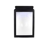 Ausla Lupa de Página Completa A4, 3X Ampliación, Marco Negro de Vinilo, Herramienta de Lectura