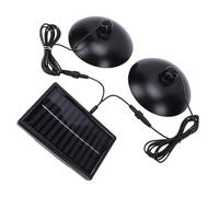 Ausla Luz Solar para Cobertizo con Control Remoto Luz Colgante Solar ABS 3 Temperaturas de Color 3000K 4500K 6000K IP65 del Atardecer Al Amanecer para Jardín Garaje Terraza